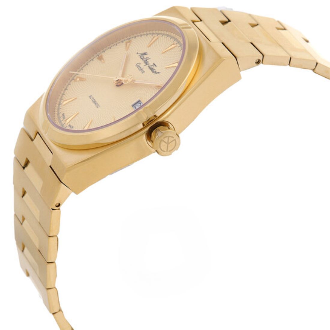 Mathey-Tissot Swiss Made Gold Dial Automatic Watch For Men - H118ATPDI