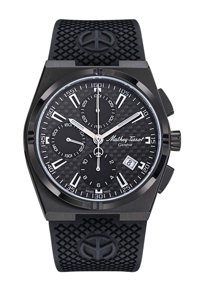 Mathey-Tissot Swiss Made Zeus Chrono Automatic Black Dial Analog Watch For Gents - H118CHTLN