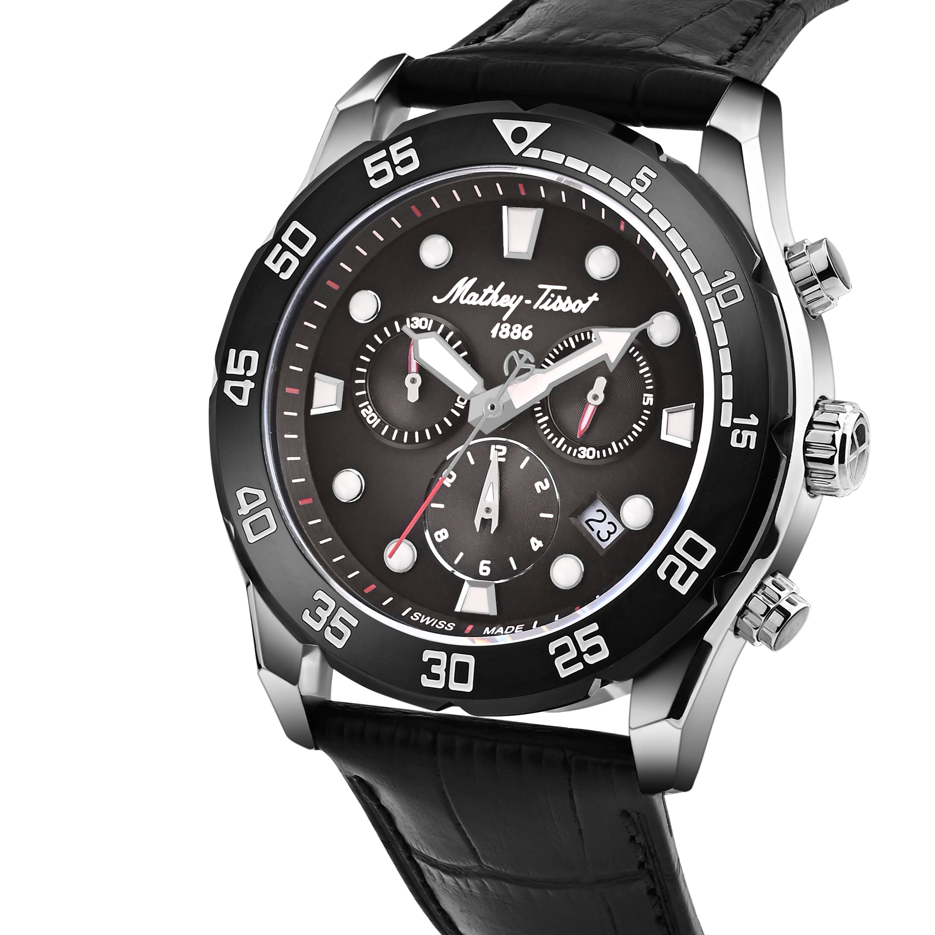 Mathey-Tissot Swiss Made Bolton II Quatrz Multicolor Dial Analog Watch For Gents - H121CHALN