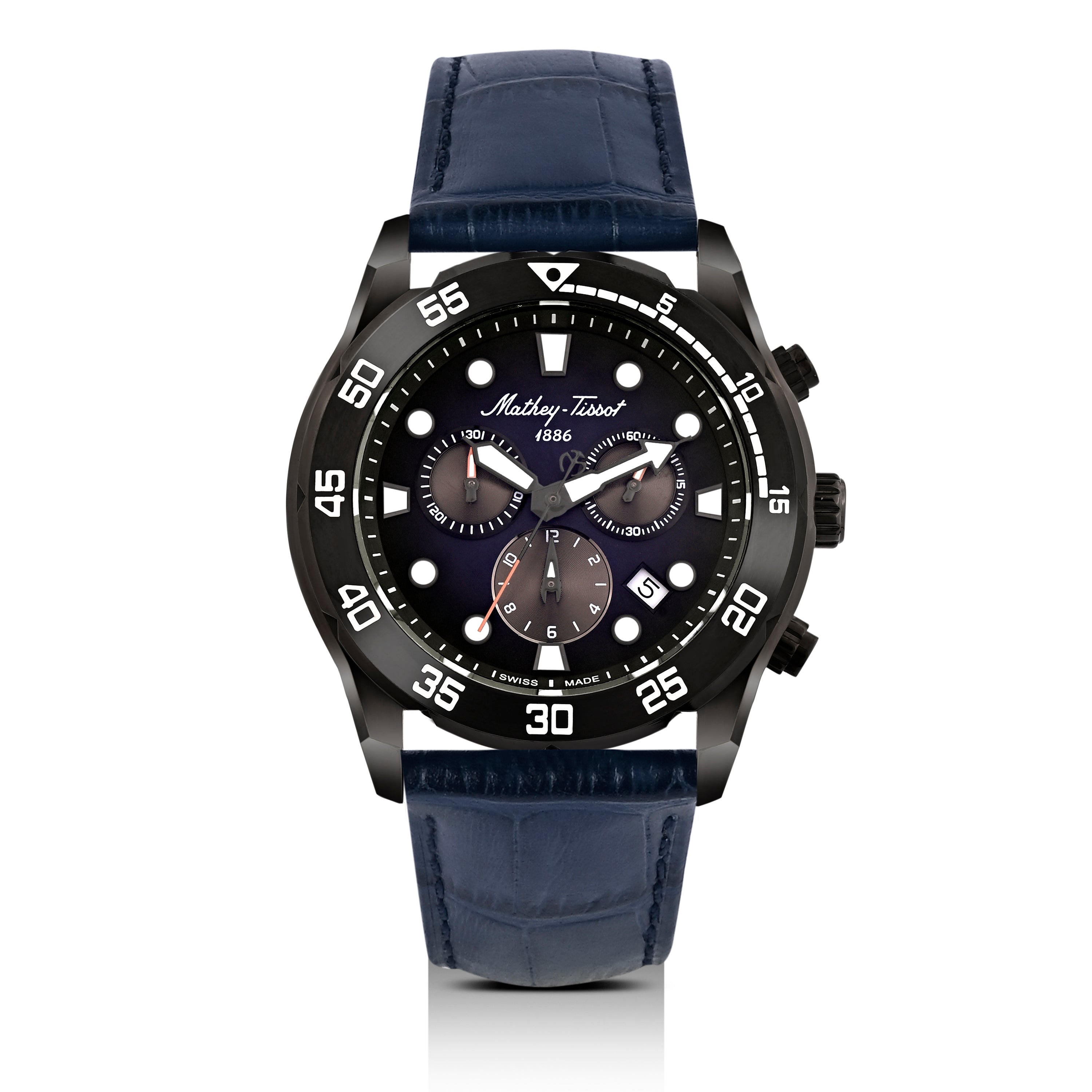 Mathey-Tissot Swiss Made Bolton II Quatrz Multicolor Dial Analog Watch For Gents - H121CHLNB