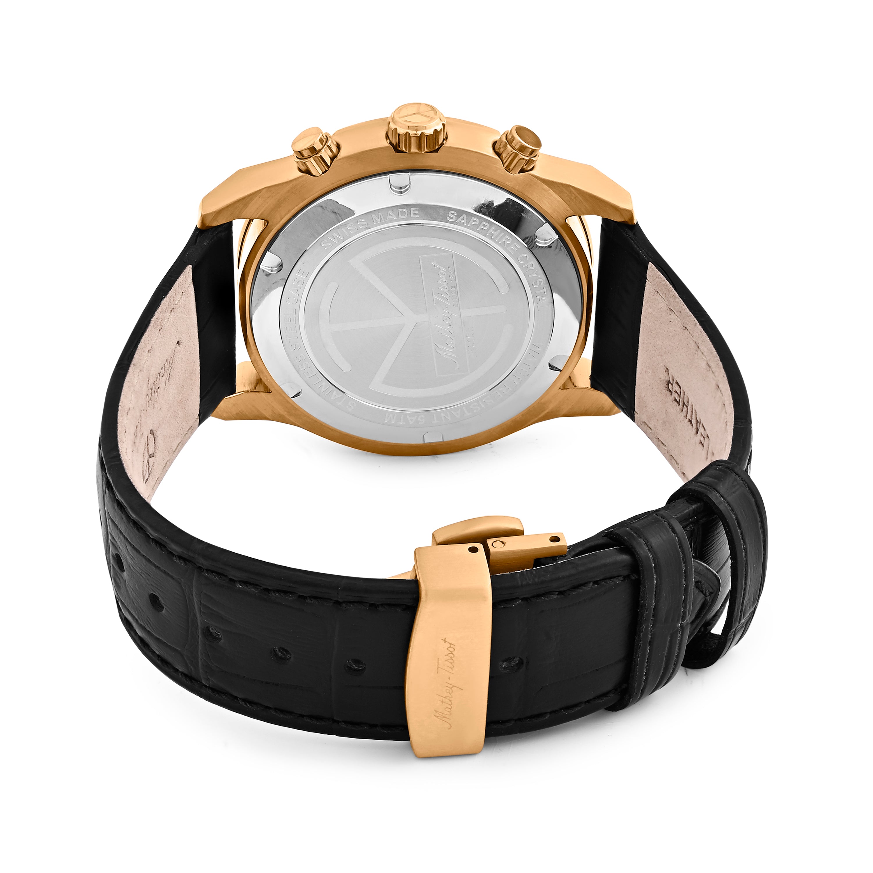 Mathey-Tissot Swiss Made Bolton II Quatrz Multicolor Dial Analog Watch For Gents - H121CHPLN