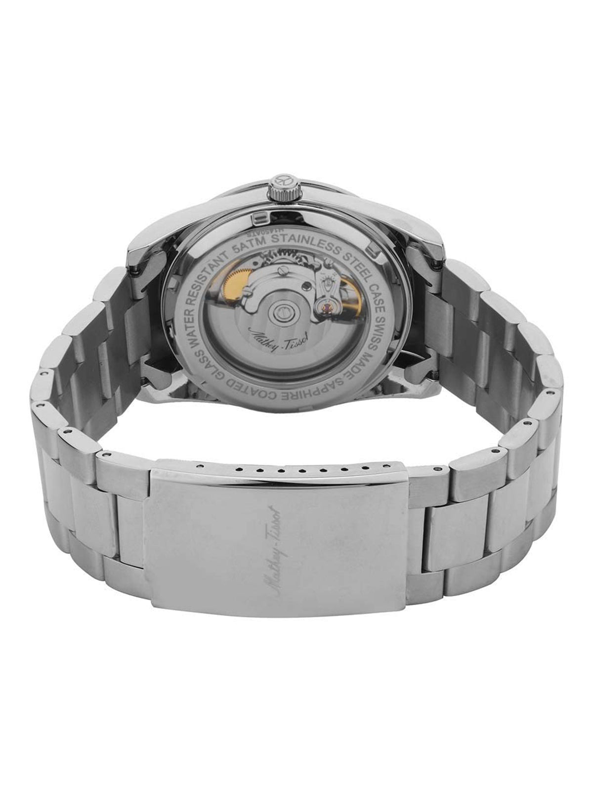 Mathey-Tissot Swiss Made Automatic Analog Black Dial Gents Watch-H1450ATAS