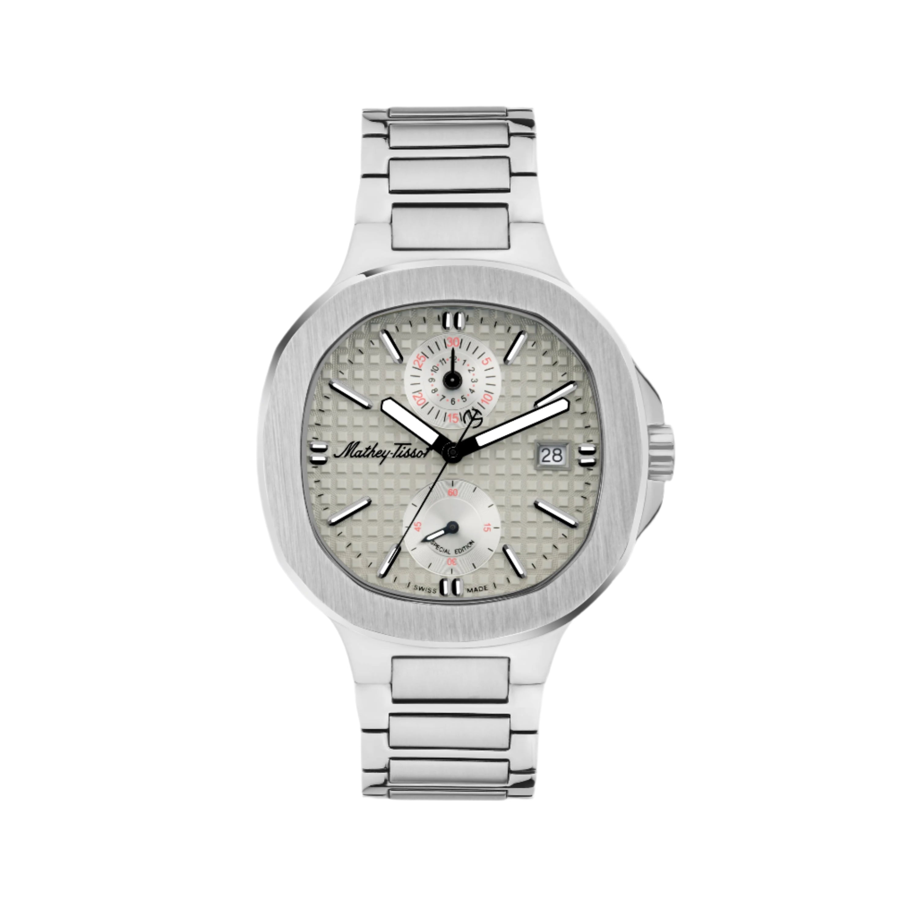 Mathey-Tissot Swiss Made Evasion Chronograph Quartz Silver Dial Gents Watch - H152CHAS