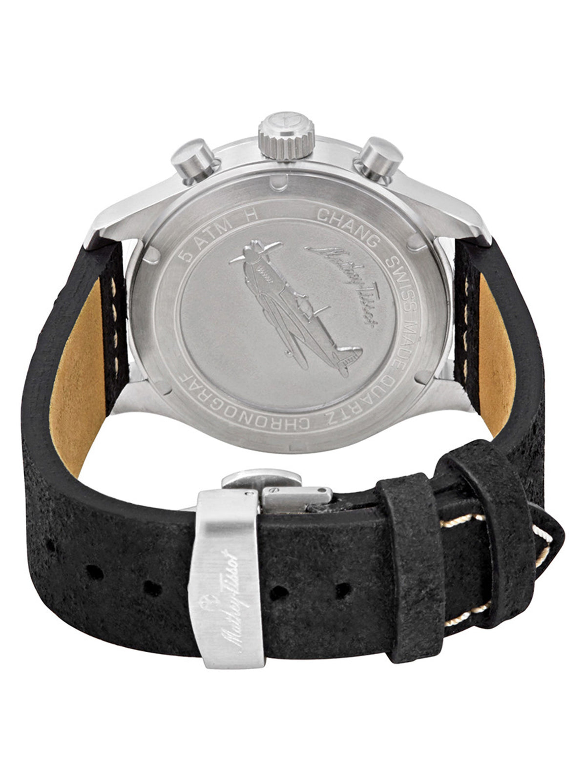 Mathey-Tissot Swiss Made Quartz Chronograph Black Dial Gents Watch-H1821CHALNG