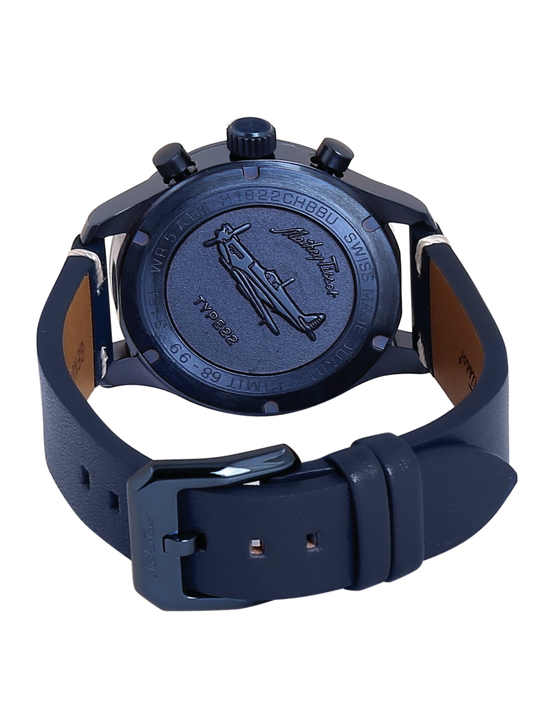 Mathey Tissot Analog Chronograph Blue Dial Gents Watch-H1822CHLBU