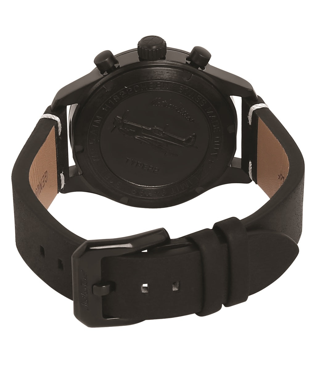 Mathey Tissot Analog Chronograph 42 MM Black Dial Mens Watch-H1822CHLN