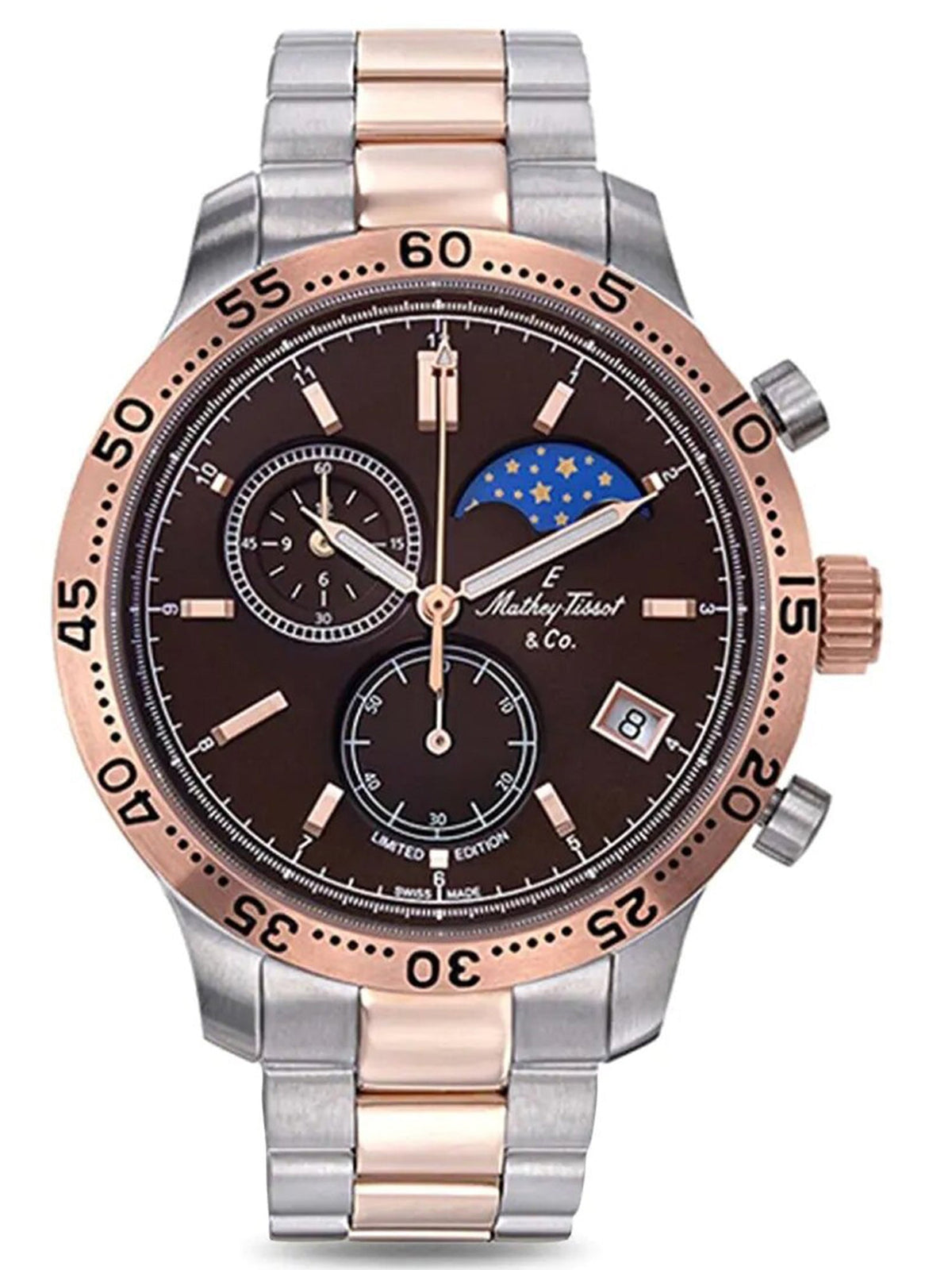 Mathey-Tissot Analog Brown Dial Men&