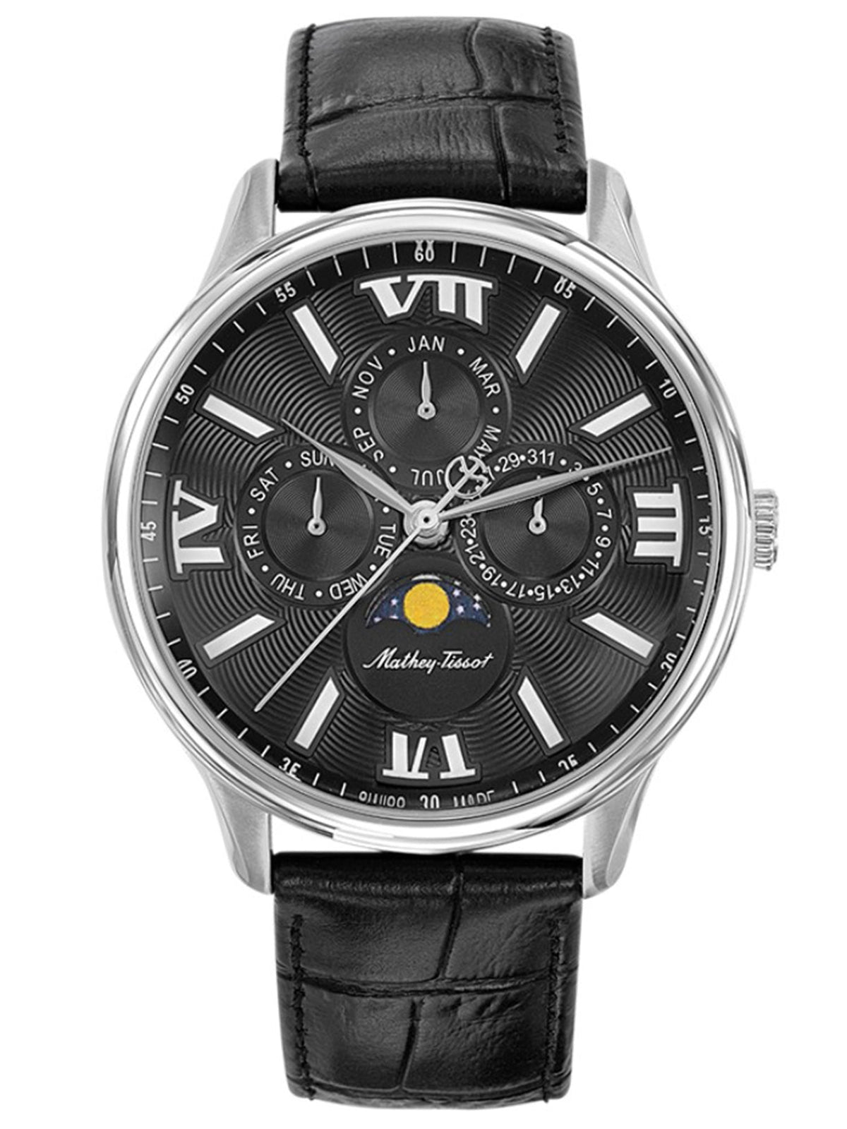 Mathey-Tissot Analog Black Dial Men&