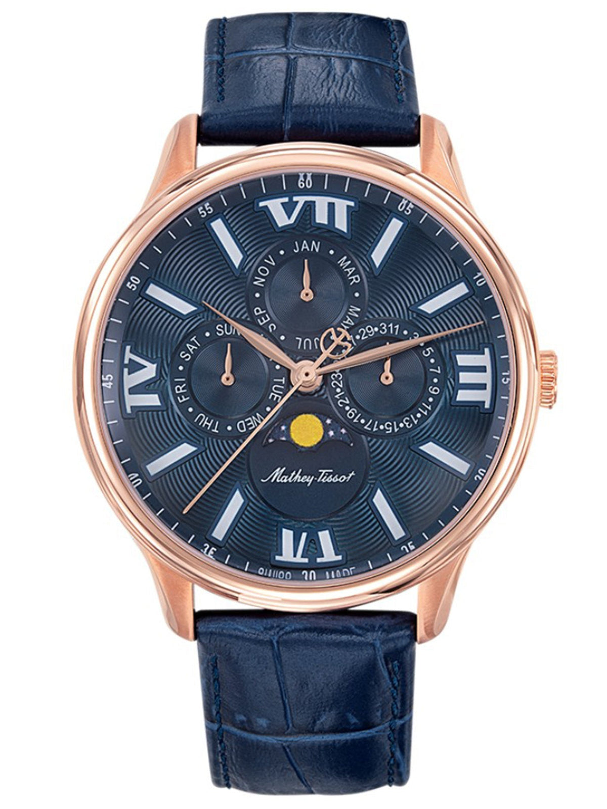 Mathey-Tissot Analog Blue Dial Men&