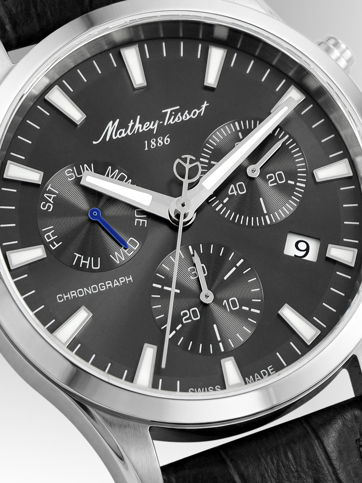 Mathey-Tissot Swiss Made Quartz Grey Dial Analog Watch - Gents H197CHALS