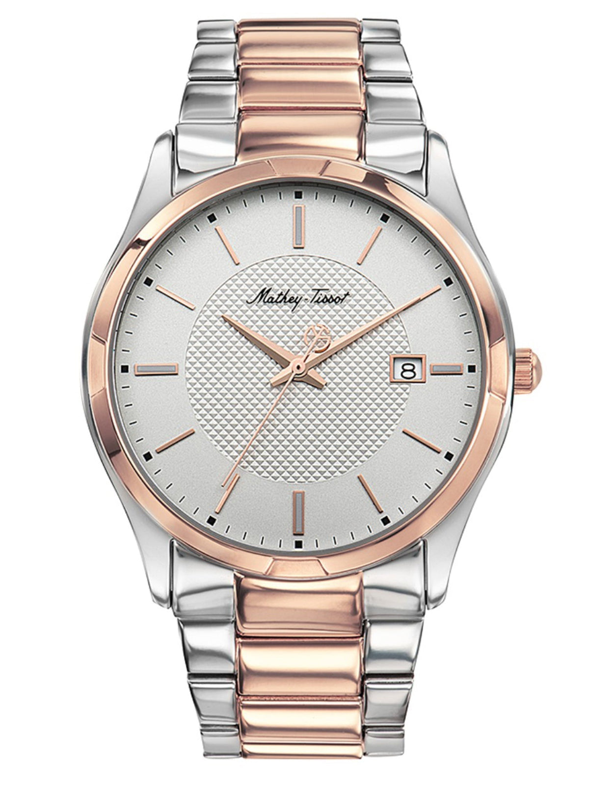 Mathey-Tissot Analog Silver Dial Men's Watch-H2111BI