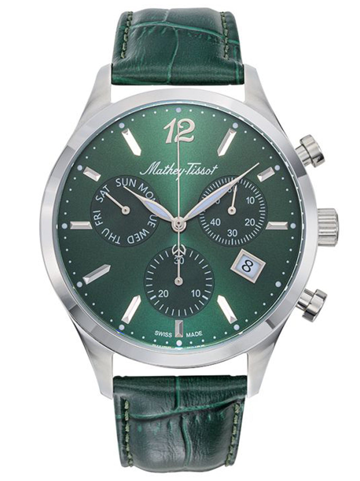 Mathey-Tissot Green Dial Chronograph Analog Watch for Men - H411CHALV
