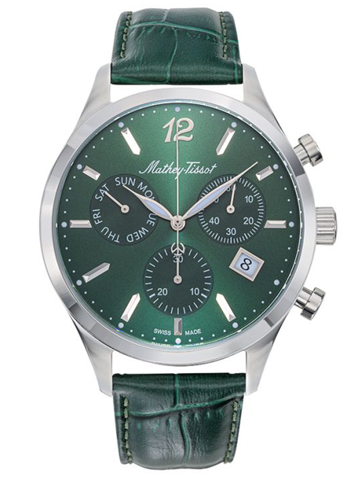 Mathey-Tissot Green Dial Chronograph Analog Watch for Men - H411CHALV