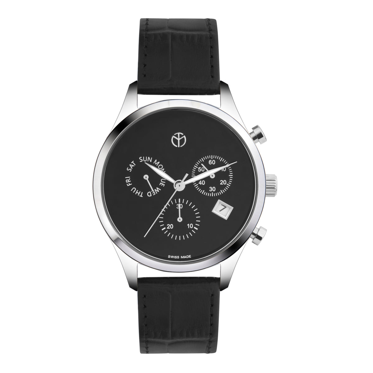Mathey-Tissot Swiss Made Urban Chrono Quartz Black Dial Mens Watch - H411CHLNM