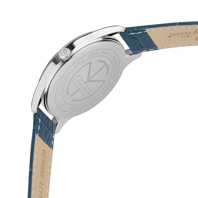 Mathey-Tissot Swiss Made Urban Moon Quartz Moon Phase Blue Dial Mens Watch -H411LABU