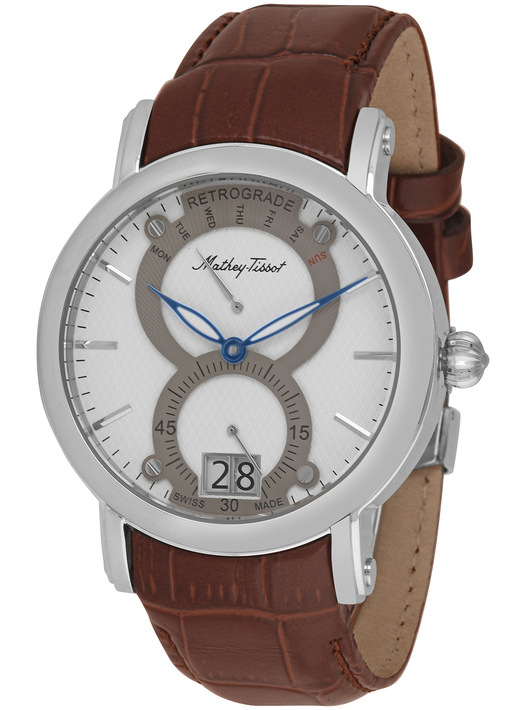 Mathey-Tissot Swiss Made Analog White Dial Gents Watch-H7022AI