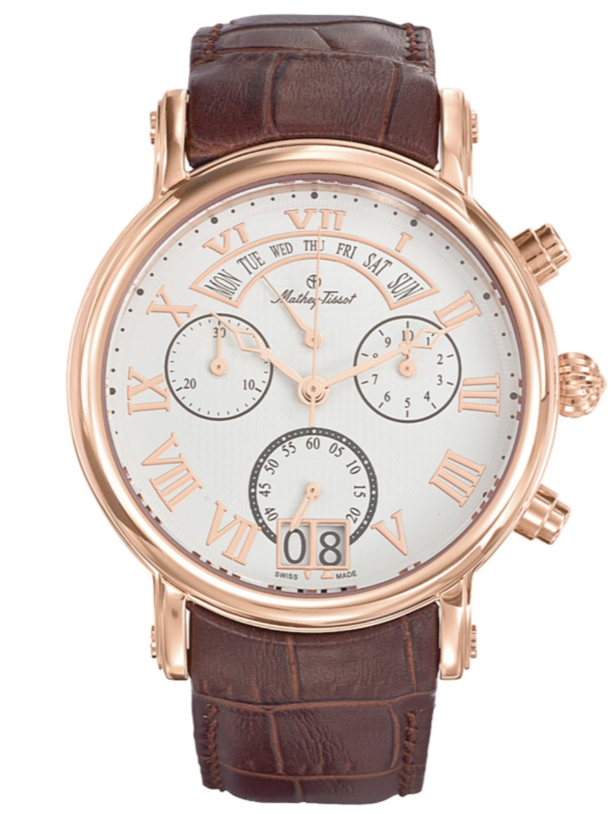 Mathey-Tissot Analog White Dial Men&
