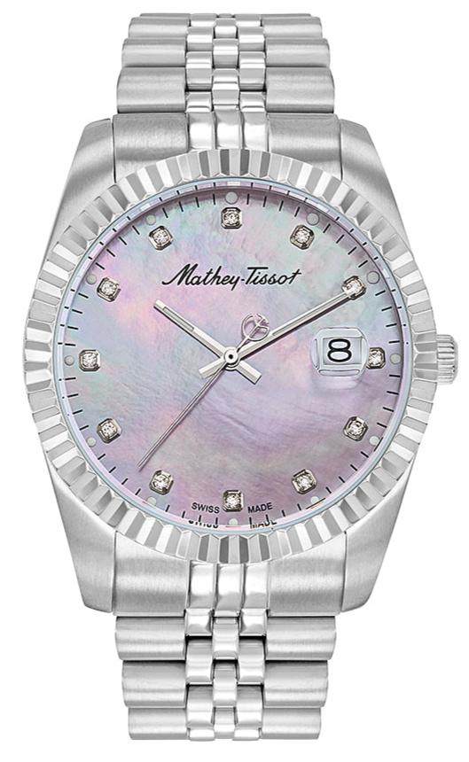 Mathey-Tissot Swiss Made Mother of Pearl Dial Analog Watch For Men - H710AVIO