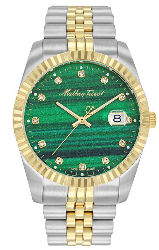 Mathey-Tissot Swiss Made Green Dial Analog Watch For Men - H710BSV