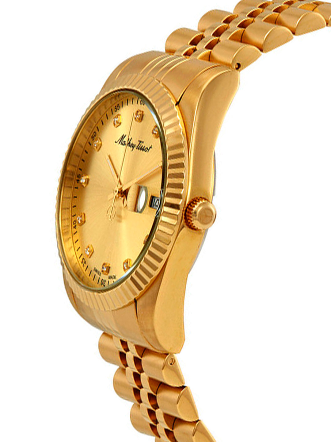 Mathey-Tissot Swiss Made Analog Gold Dial Gents Watch-4341639250