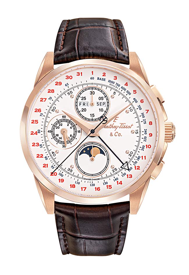 Mathey-Tissot Swiss Made Heritage Automatic White Dial Analog Watch for Gents - H711CHTLPI