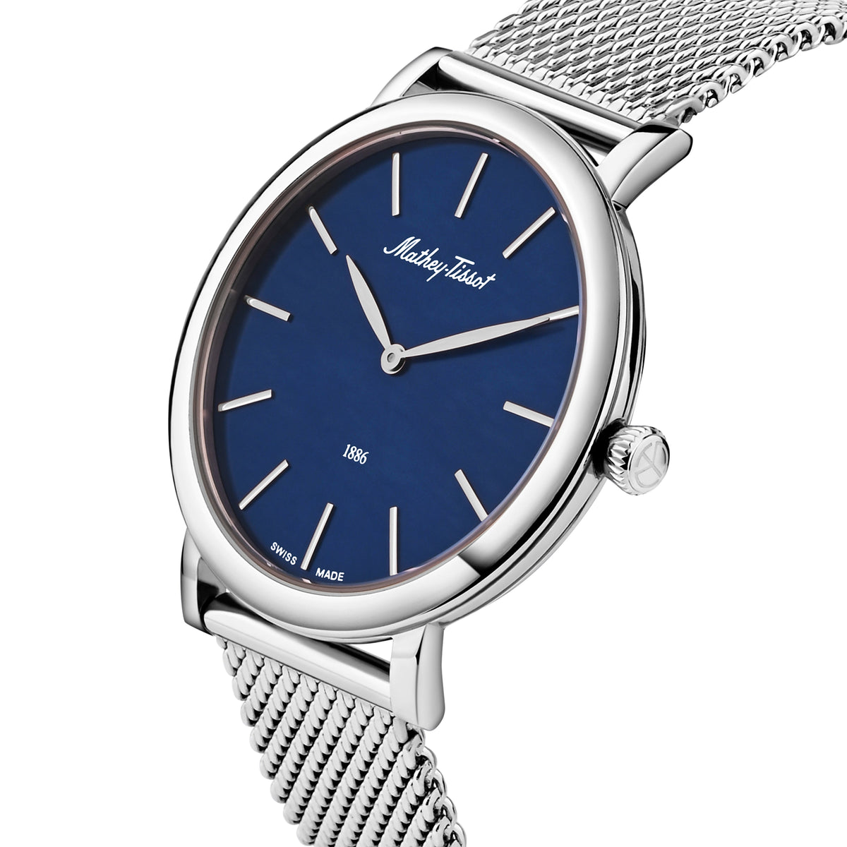 Mathey-Tissot Swiss Made Blue Dial Classic Mens Watch - H7916ABU