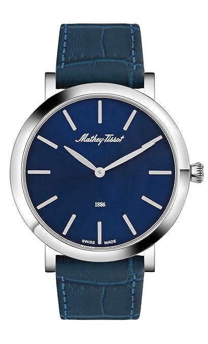 Mathey-Tissot Swiss Made Blue Dial Classic Mens Watch - H7916ALBU
