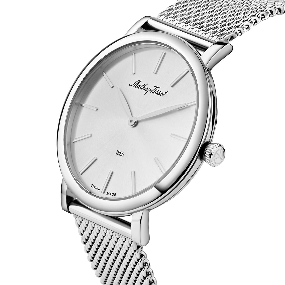 Mathey-Tissot Swiss Made Silver Dial Classic Mens Watch - H7916AS