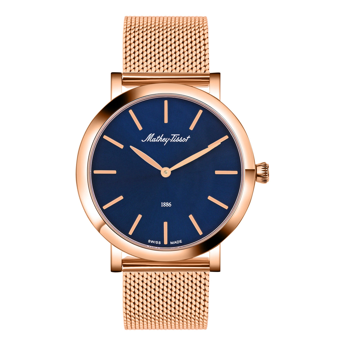 Mathey-Tissot Swiss Made Blue Dial Classic Mens Watch - H7916PBU