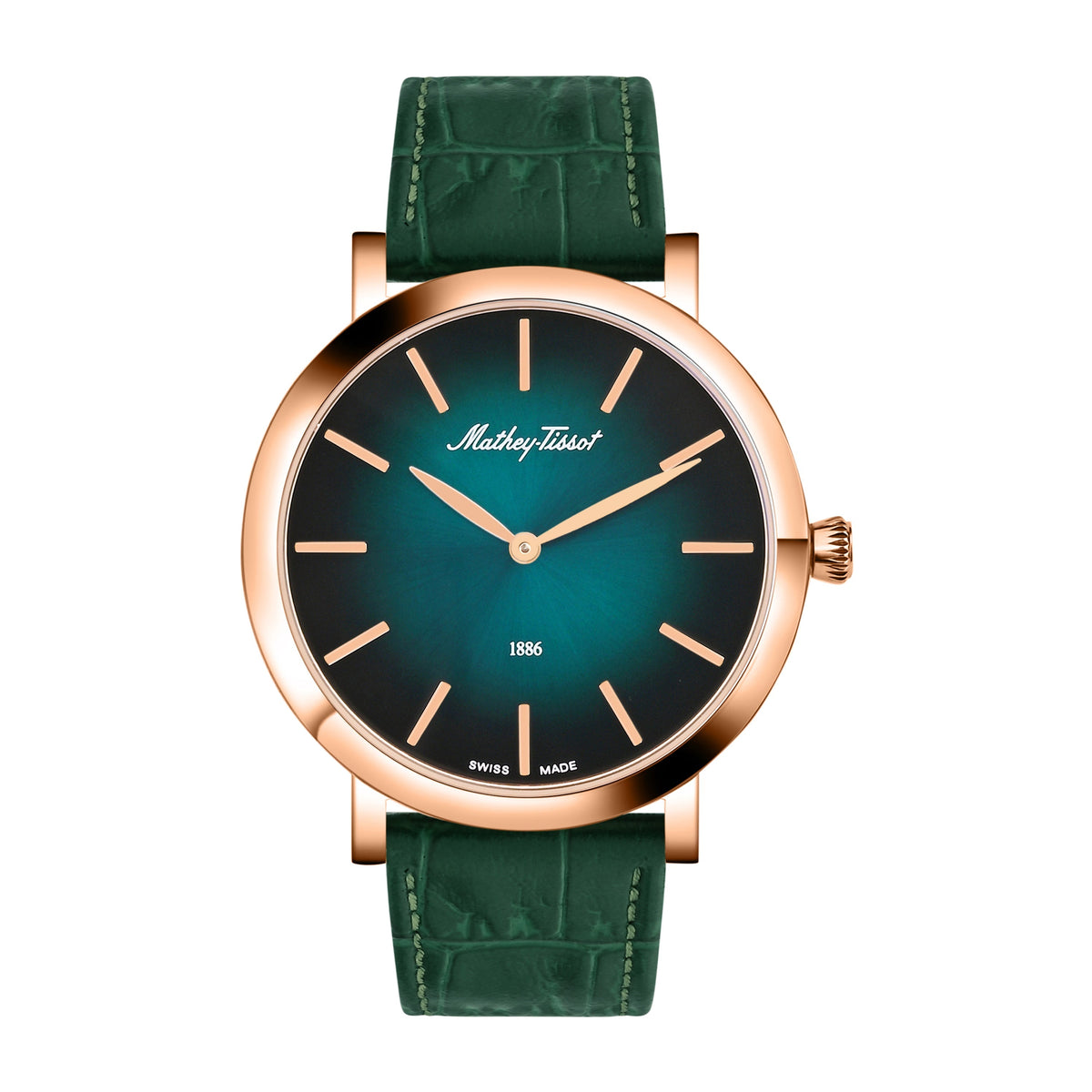 Mathey-Tissot Swiss Made Green Dial Classic Mens Watch - H7916PLV