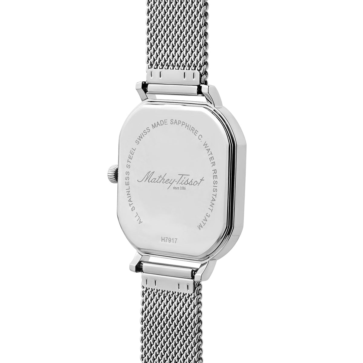 Mathey-Tissot Monsoon Square Swiss Made Classic Analog Watch For Men-H7917AS