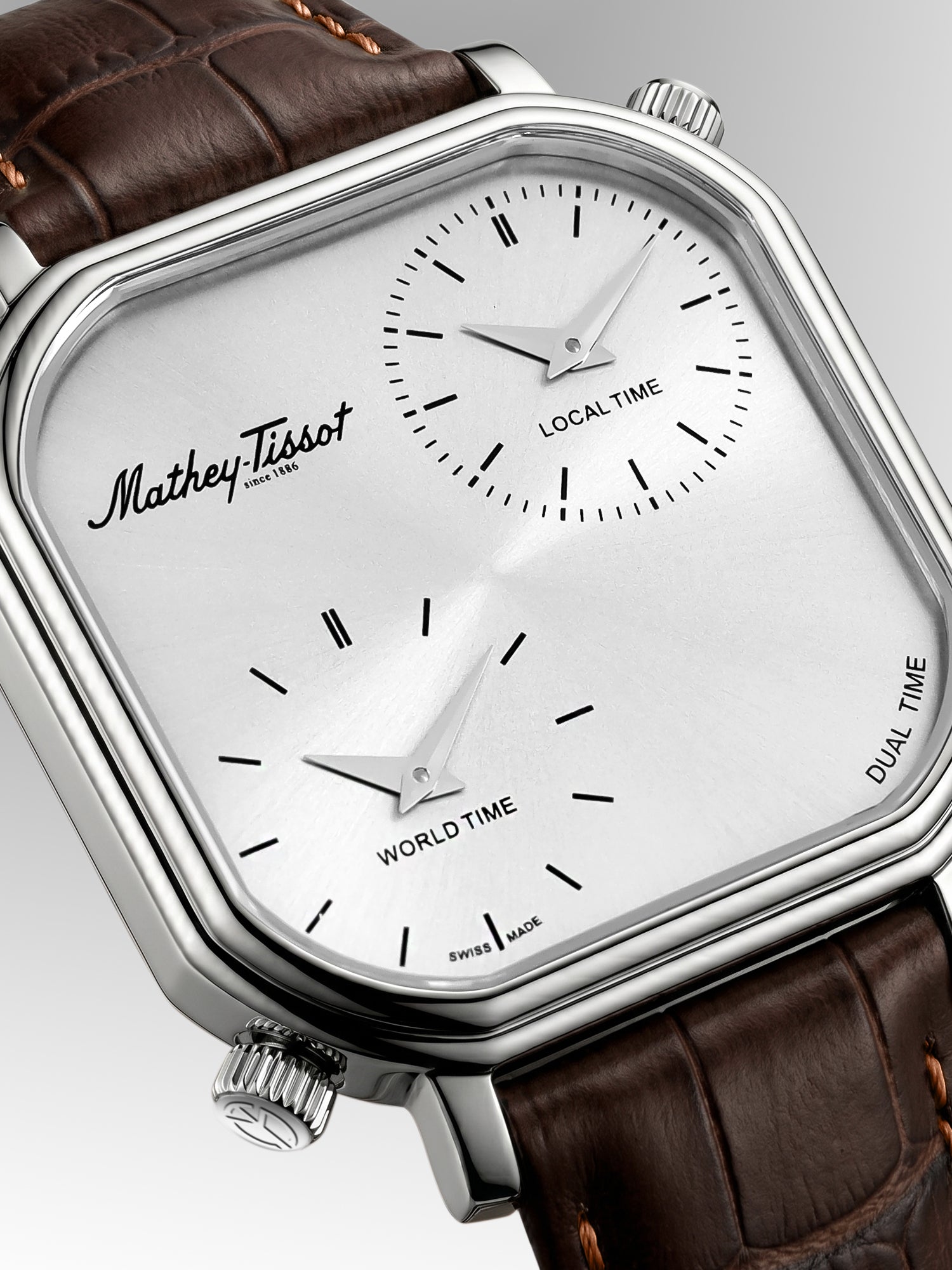 Mathey-Tissot Swiss Made Quartz Silver Dial Analog Watch - Gents H7917DTALS