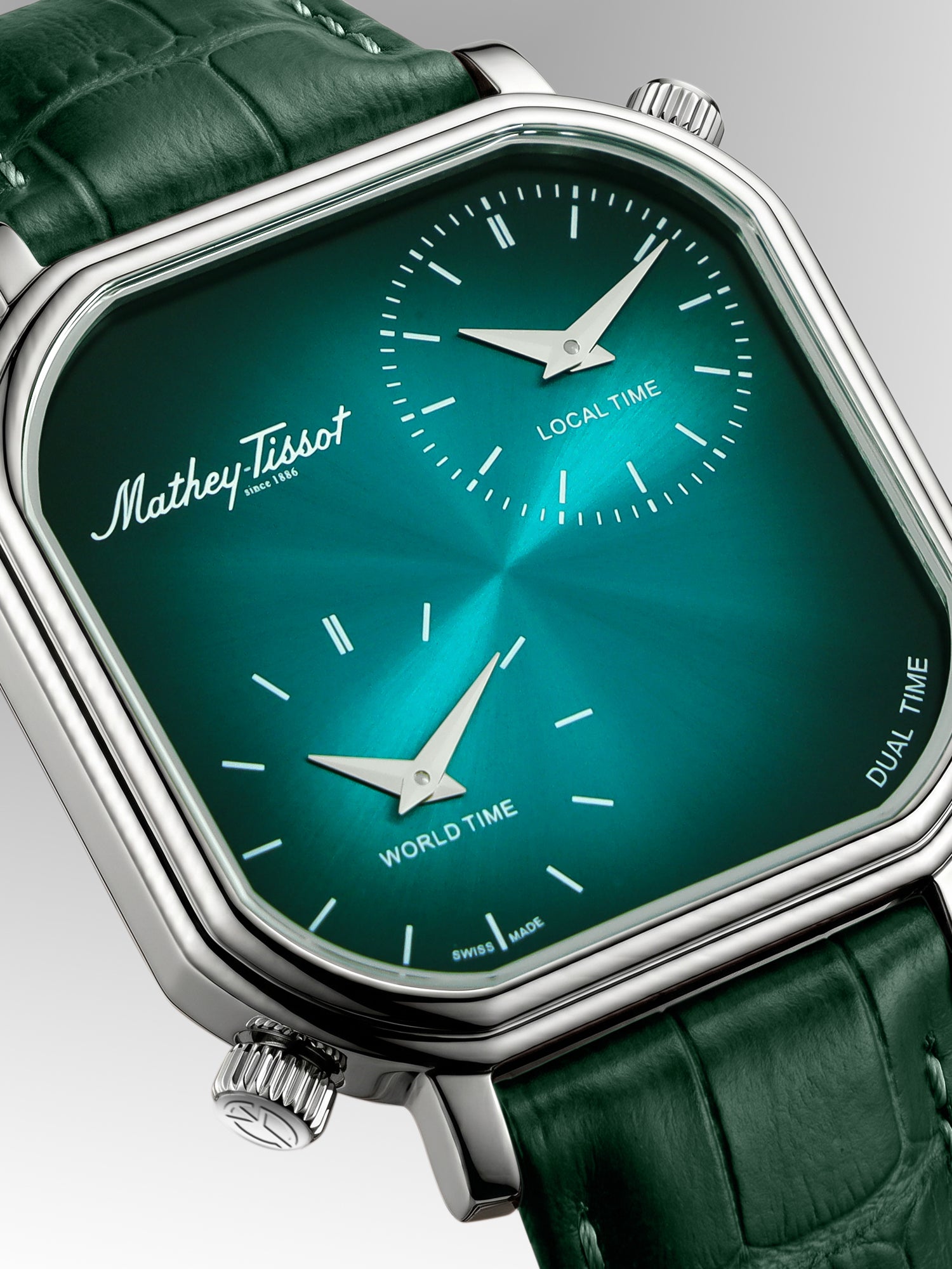 Mathey-Tissot Swiss Made Quartz Green Dial Analog Watch - Gents H7917DTALV