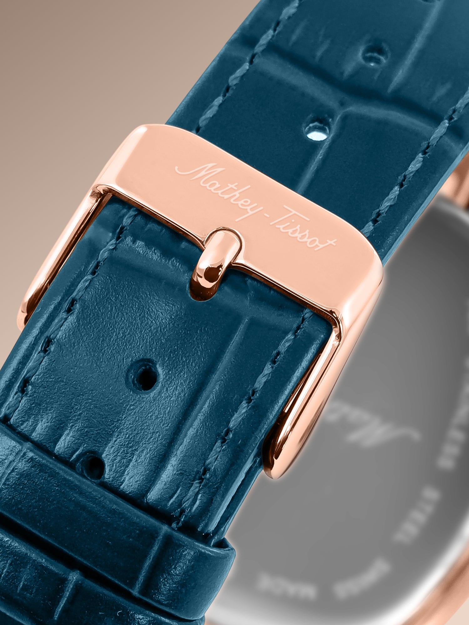 Mathey-Tissot Swiss Made Quartz Blue Dial Analog Watch - Unisex H7919PLBU