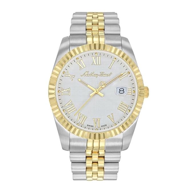 Mathey-Tissot Stainless Steel Silver Dial Analog Watches for Men-H810Bbr