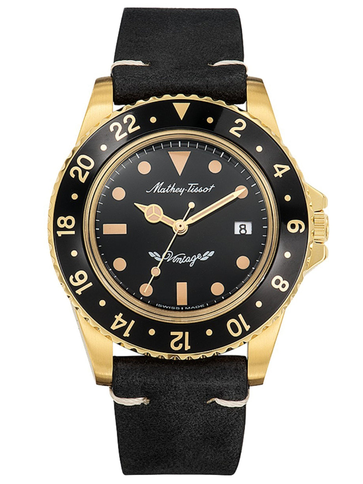 Mathey-Tissot Analog Black Dial Men&