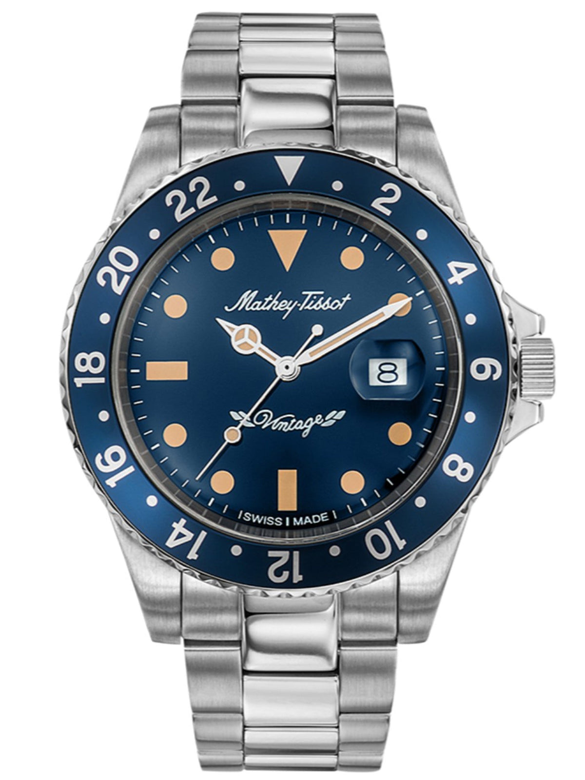 Mathey-Tissot Vintage Analog Blue Dial Men&