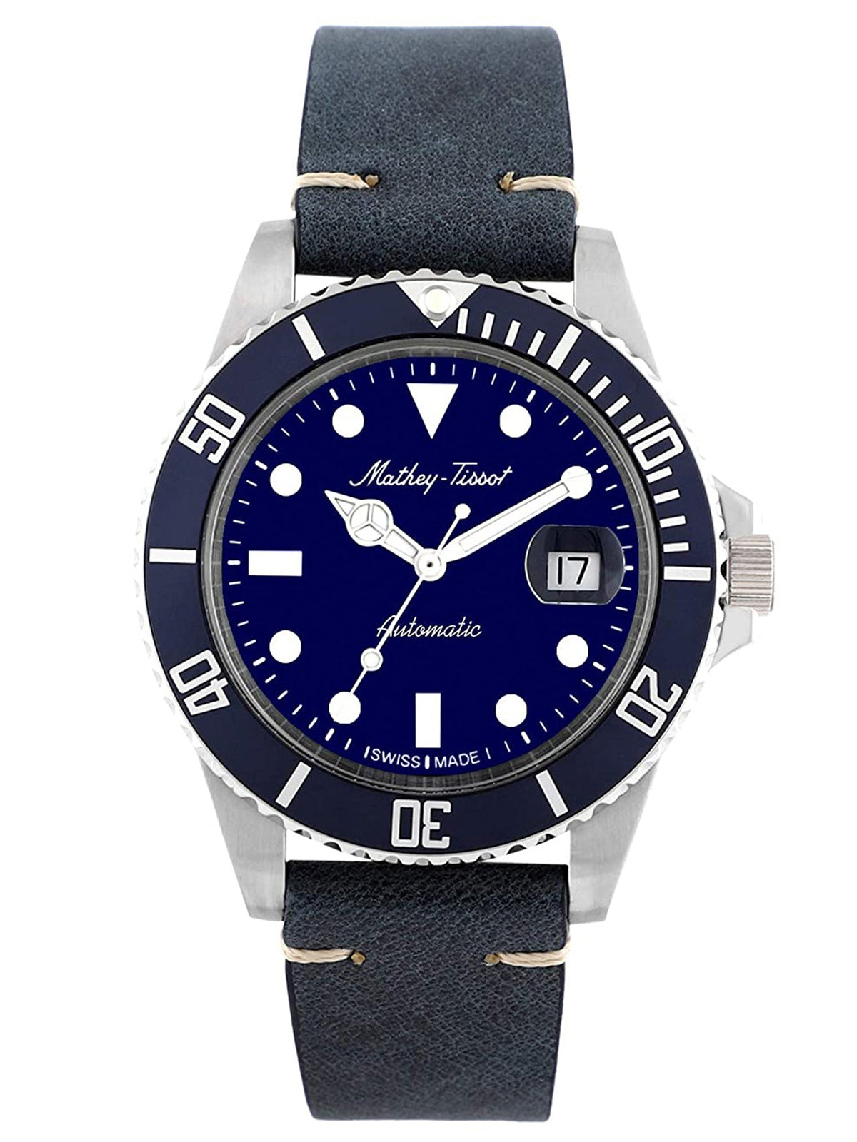 Mathey-Tissot Vintage Analog Blue Dial Men&