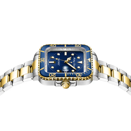 Mathey-Tissot Swiss Made Blue Dial Analog Watch For Men - H902QBBU