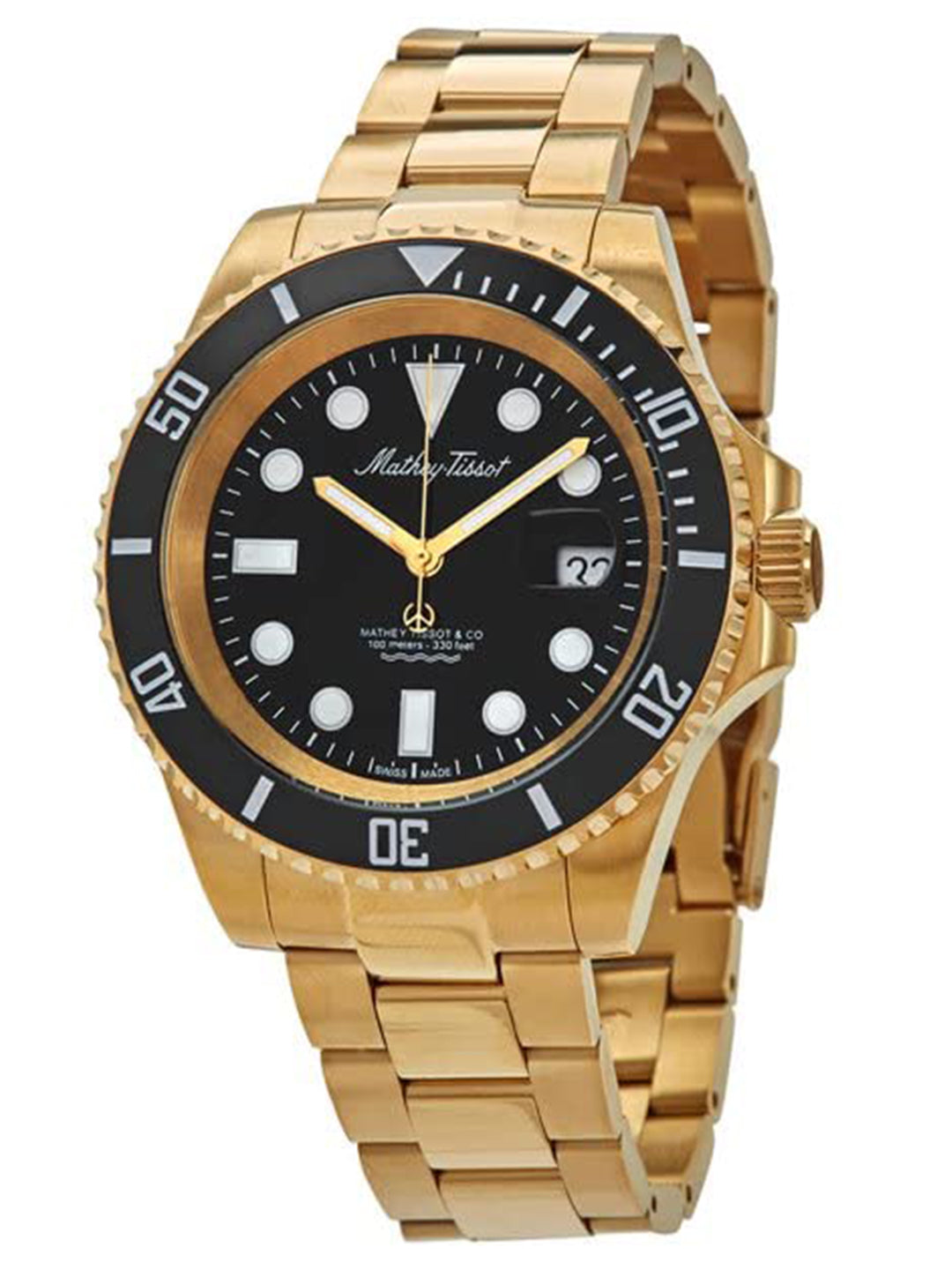 Mathey-Tissot Swiss Made Analog Black Dial Gents Watch - H906PN