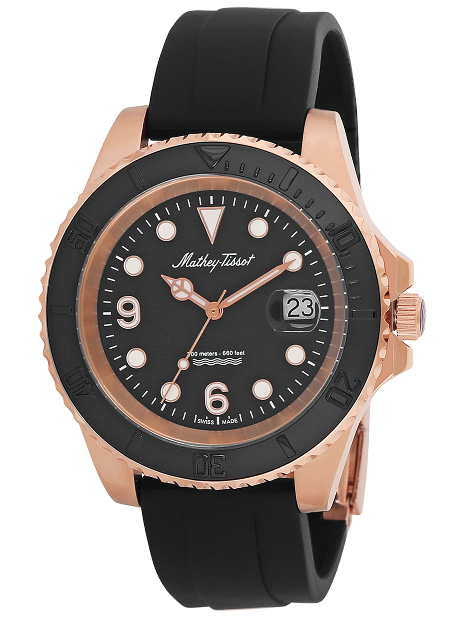 Mathey-Tissot Black Dial Analog Watch for Men - View 1