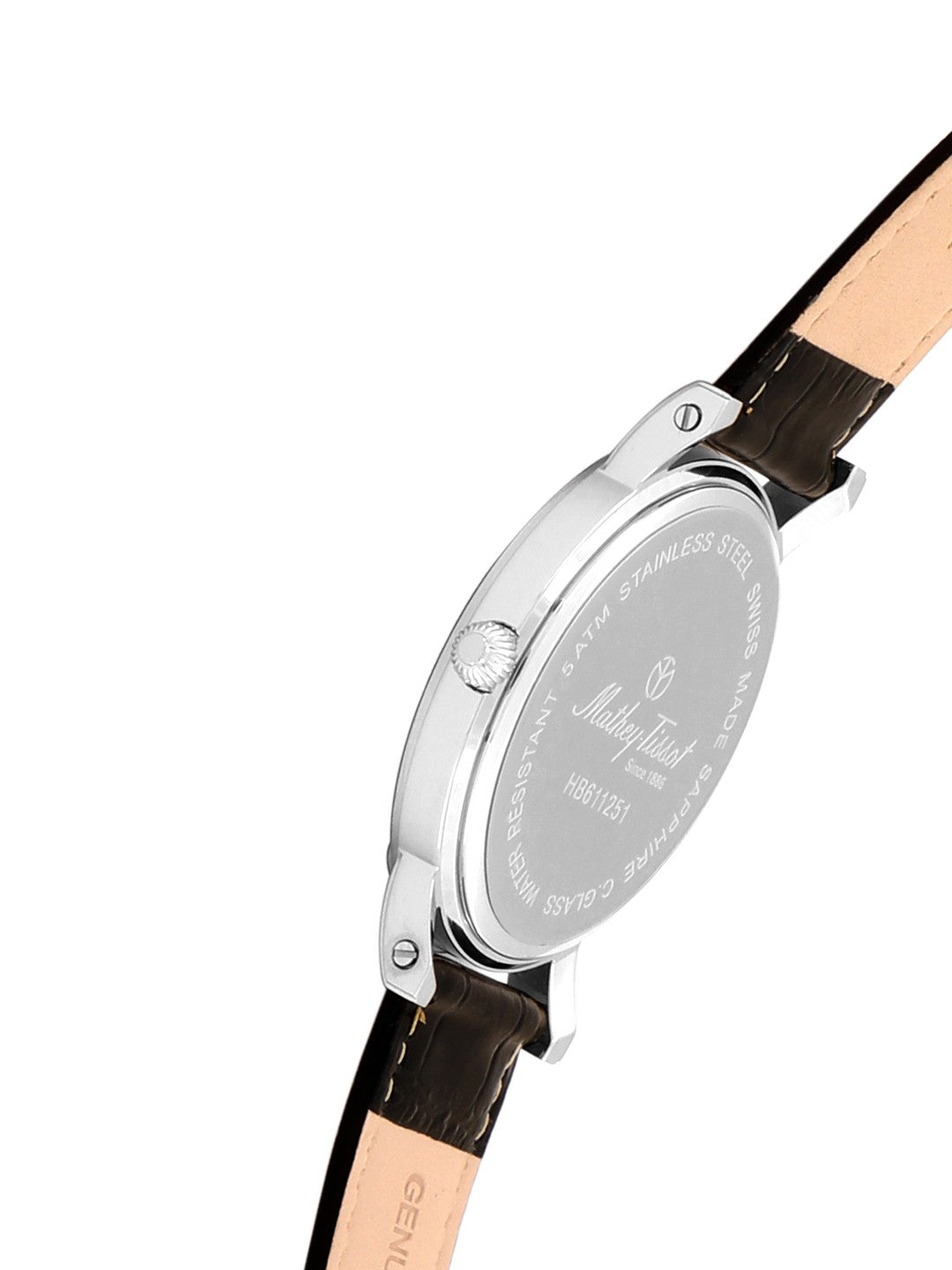 Mathey-Tissot Swiss Made Analog White Dial Mens Watch-HB611251ABR