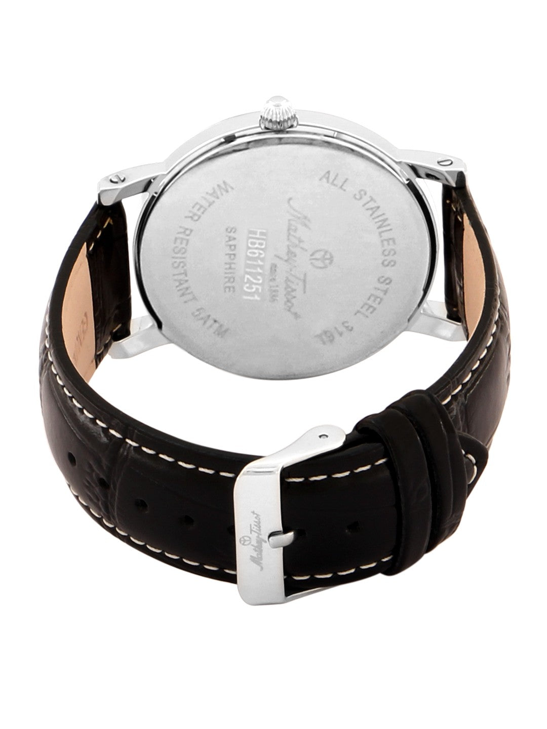 Mathey-Tissot Swiss Made Analog White Dial Mens Watch-HB611251ABR