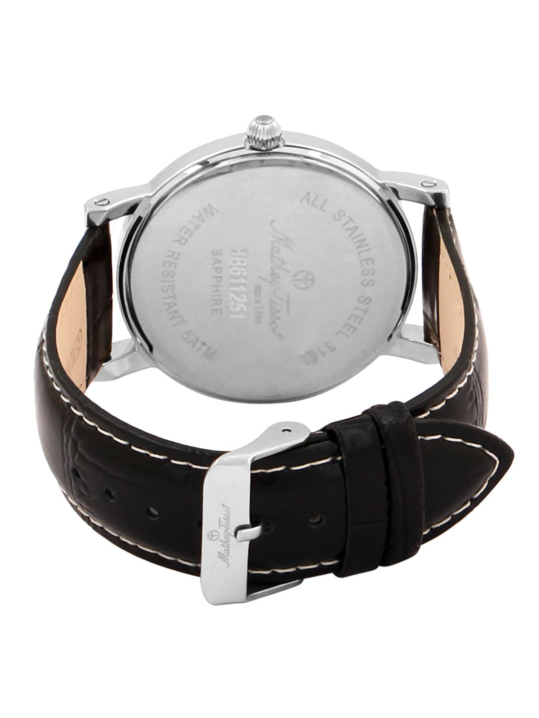 Mathey-Tissot Swiss Made Automatic City Analog White Dial Gents Watch-H611251ATABR