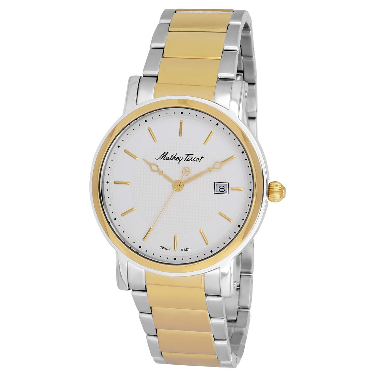 Mathey-Tissot Swiss Made Analog White Dial Gents Watch-HB611251MBI