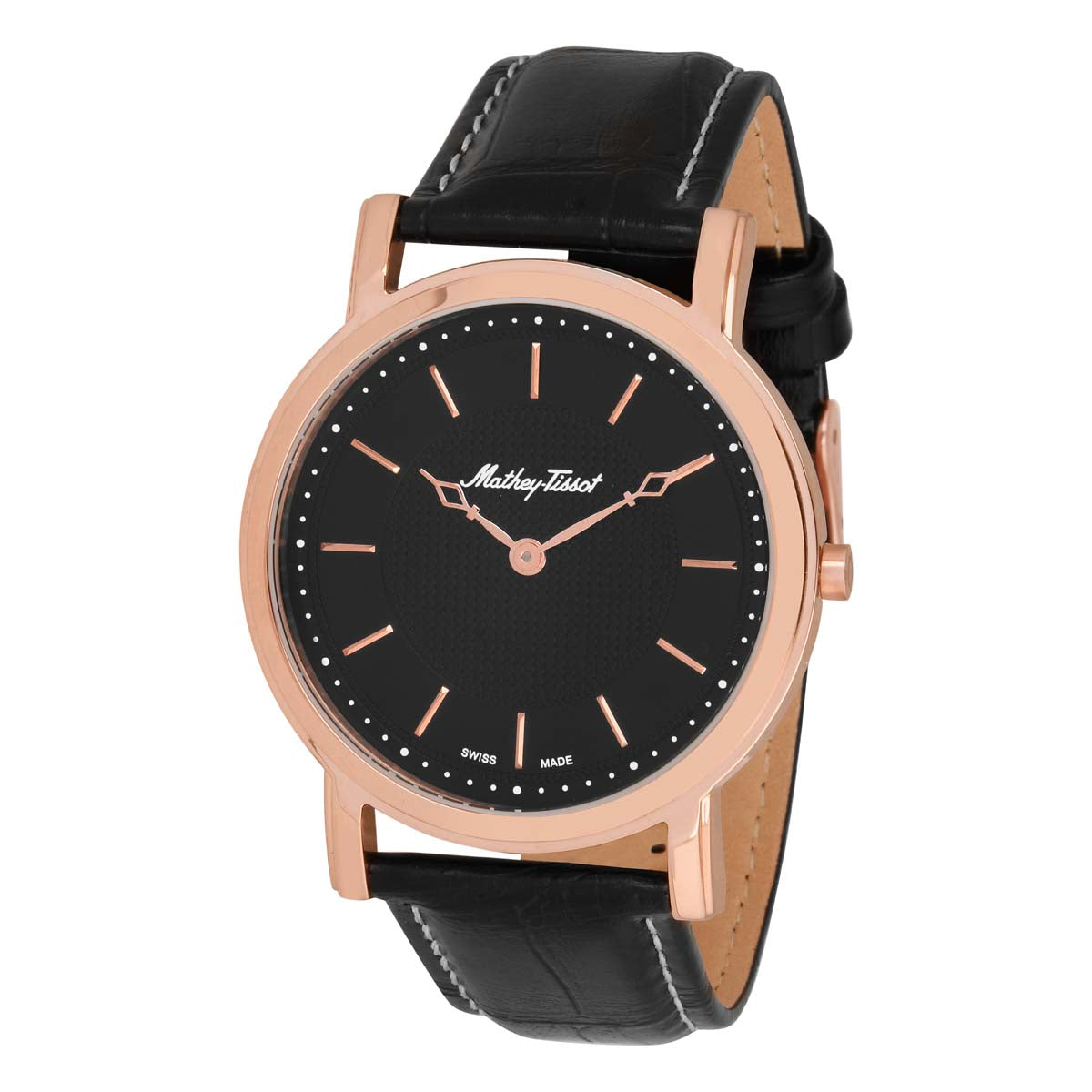 Mathey-Tissot Swiss Made Analog Black Dial Gents Watch-HB611251SPN