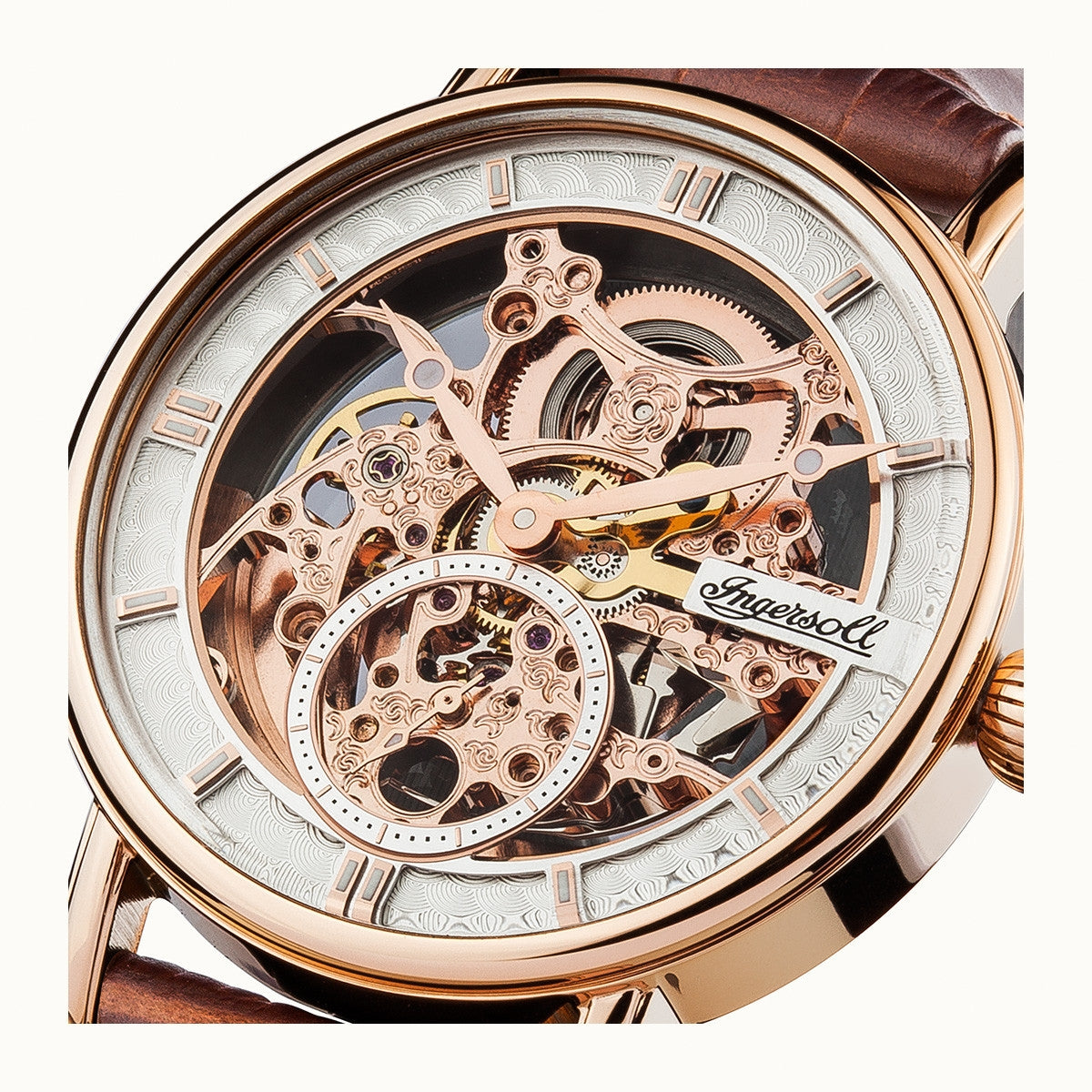 Ingersoll Automatic Rose Skeleton Dial With Lifetime Warranty Analog Watch - For Gents I00401B