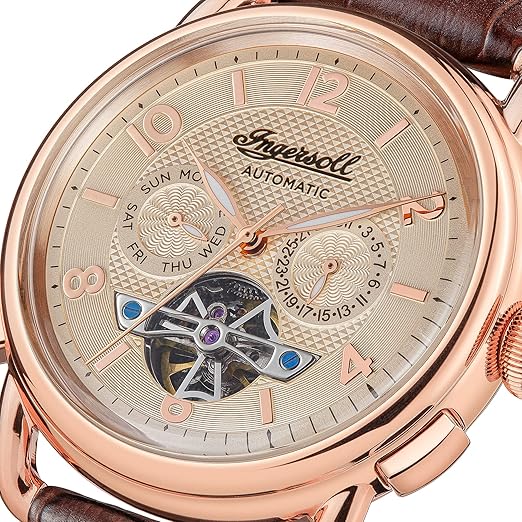 Ingersoll Automatic Analog Rose Gold Dial Mens Watch - 32511