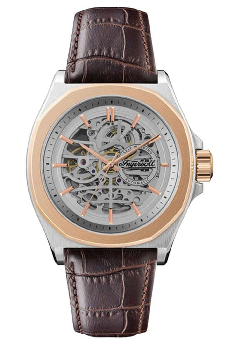 Ingersoll Automatic Silver Skeleton Dial With Lifetime Warranty Analog Watch - For Gents I09301B