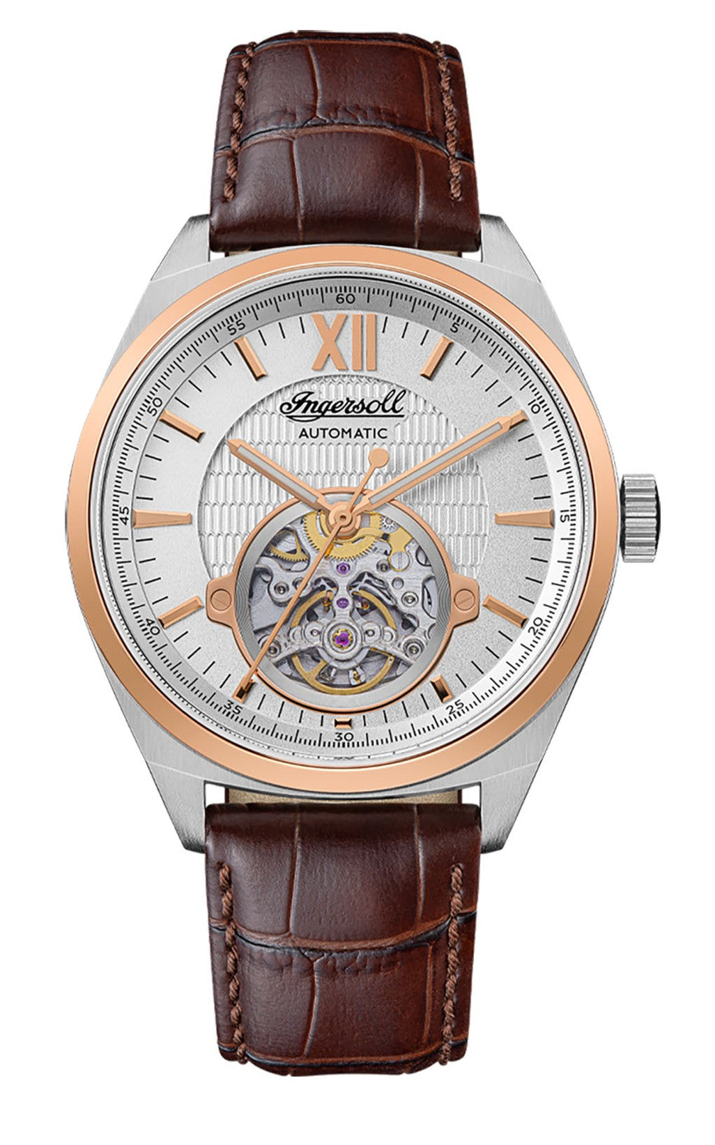 Ingersoll Automatic Silver Skeleton Dial With Lifetime Warranty Analog Watch - For Gents I10901B